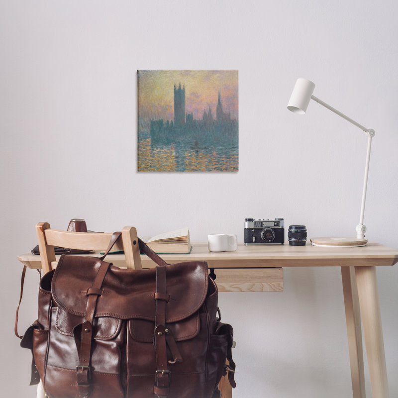 Art mural classique sur toile Monet London View par one1000paintings, H 24 po x l 24 po