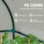 Walk-In Two Compartment Mini Garden Greenhouse with Roll Up Door & Mesh Windows-133426476