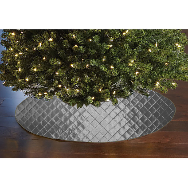 Cache-pieds d'arbre Noël, Argent