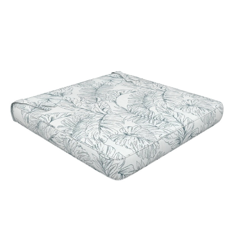Sunbrella Indoor/Outdoor Dining Chair Cushion, 16" W x 16" D, Sunbrella® Calm Laurel