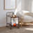 Dannylee Wheel End Table Side Table With Storage