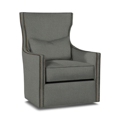 Upholstered Swivel Wingback Chair