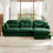 107" Chenille L-Shaped Modular Sofa-1637112640