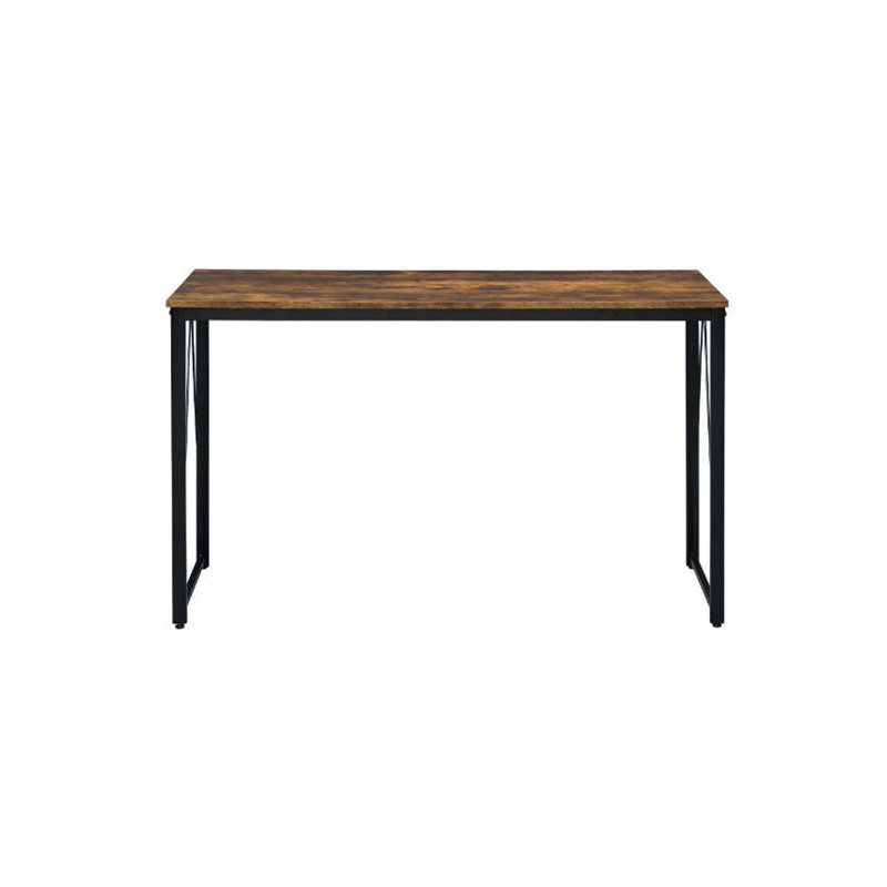 Fey Rectangular Writing Desk, 28" H x 47" W x 18" D, Brown