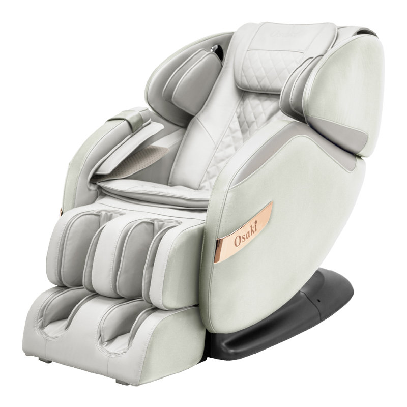 Fauteuil de massage Titan OS-Champ, Similicuir crème / taupe