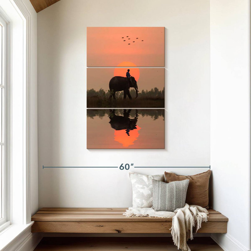 Brampt Elephant Rider, 45" H x 28" W