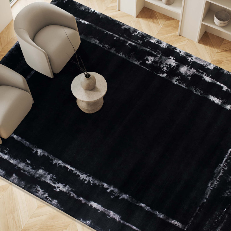 Area Rug in Charcoal, Rectangle 8' x 10'