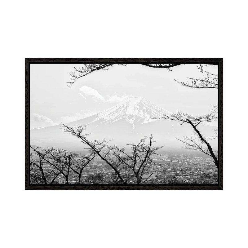 Mt. Fuji by Philippe Hugonnard - Floater Frame Print on Canvas, Black Framed