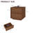 18.9" Wooden Nightstand with 2 Drawers (Set of 2)-995508693