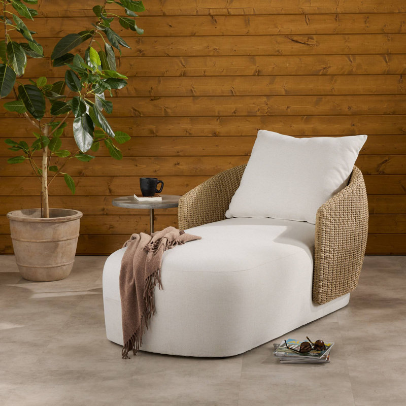 Maven Outdoor Chaise-Alessi Linen