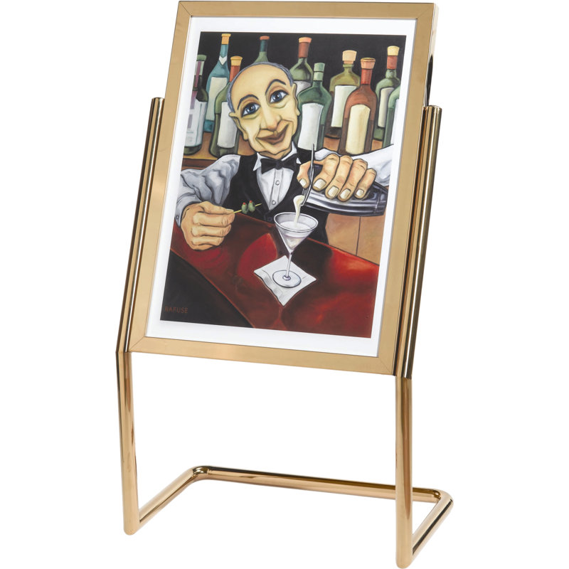 Menu and Poster Holder, Brass