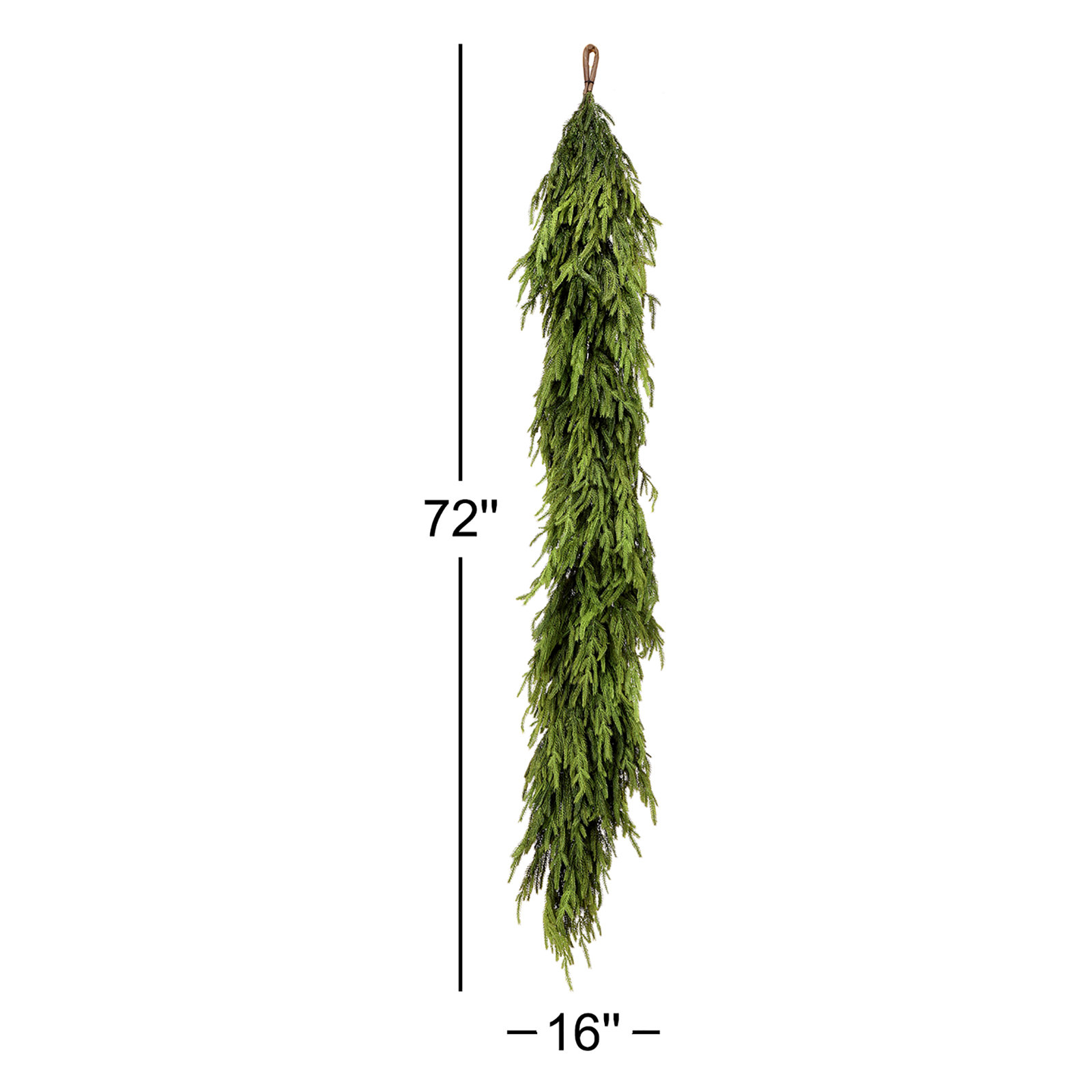 72x16" Natural Touch Norfolk Pine Garland