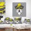 Schnauzer avec chapeau et lunettes - Coussin imprimé animal-30744054-30744058