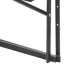 Table de balcon suspendue pour rampe de patio 48 x 61 cm, acier inoxydable, résistant aux intempéries, charge maximale de 22,7 kg, modèle pliable peu encombrant, à fixer sur une rambarde extérieure en métal, montage facile