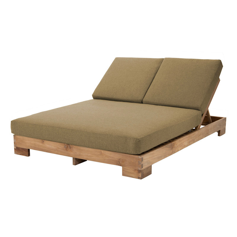 Pacific Double Chaise Lounger, Cocoa