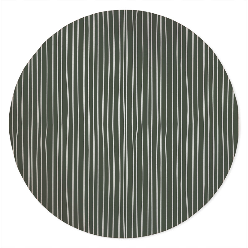 Spinal Column Non-Slip Outdoor Rug, Round 5'