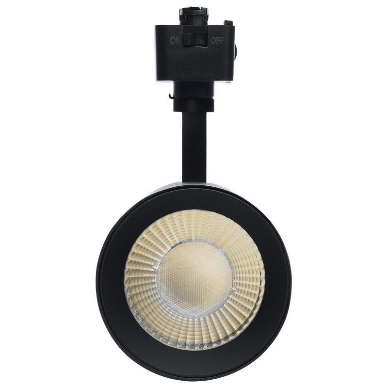 30 Watt LED Track Head 48 Degree Beam Spread J-Style Track 5 CCT Selectable , Matte Black