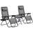 Zero Gravity Chair Set With Side Table, Folding Reclining Chair With Cupholders & Pillows-1128560779