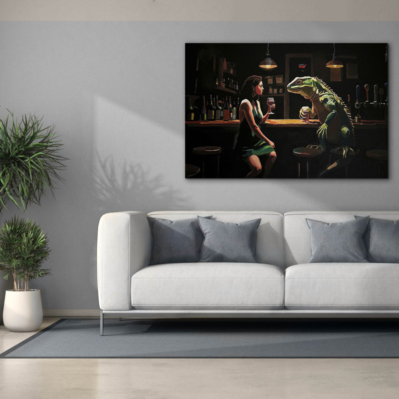  «He Was Cuter Online» par Keith Thomson, art mural sur toile, 60 po x 40 po