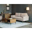 Bridgeview Linen Mid-Century Modern Upholstered Square Arm Sofa and Loveseat-1838964410-1838964405