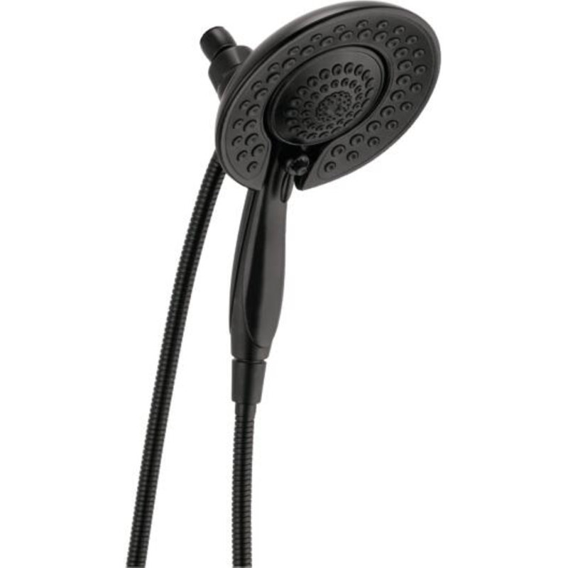 Pomme de douche double 1,75 GPM avec technologie H2Okinetic, Noir mat
