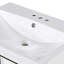 Base de meuble-lavabo mural simple 24 po blanc seulement