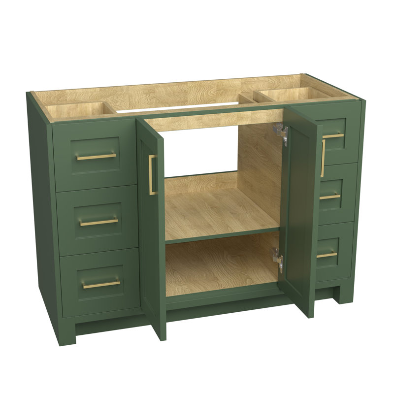 Base de meuble-lavabo simple 48 po, Vert