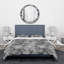 Ensemble de housse de couette à feuilles géométriques designart-35229271
