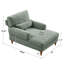 Chaise longue rembourrée avec dossier réglable Jazier-1975214650