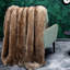 Jeté en fausse fourrure de luxe Thomas Collection® Russet Chinchilla-114312586
