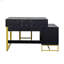 Ensemble de coiffeuse avec miroir, commode avec table de chevet et 4 tiroirs-462163005