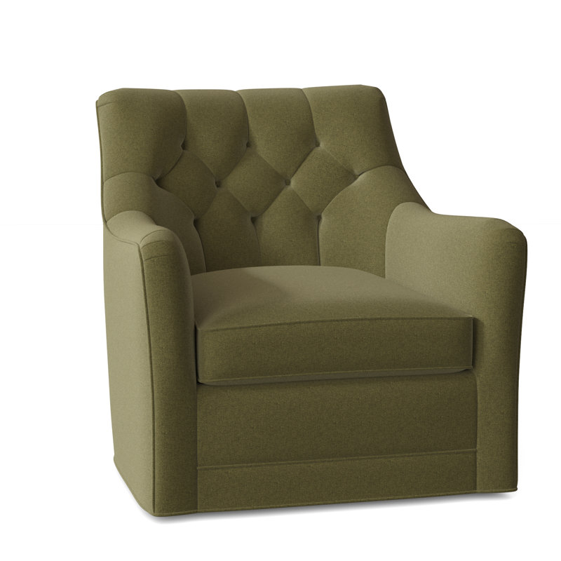 Fauteuil pivotant touffeté l 32 po Emery, 7609 Crème
