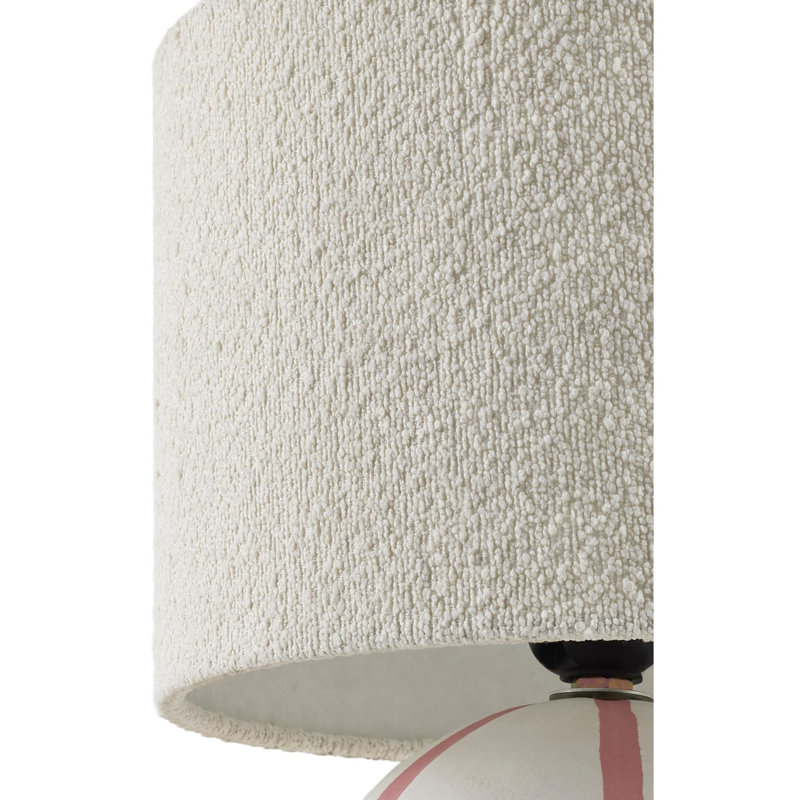 Kowal Kinki Table Lamp, Cream/Pink