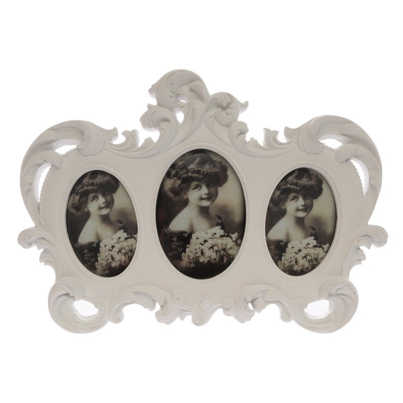 White Bow Design Picture Frame