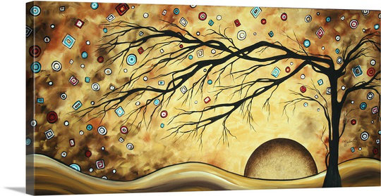 «Anjila Diamond Jubilee» par Megan Duncanson - impression d'art graphique, H 18 po x l 36 po x P 1,5 po, Toile