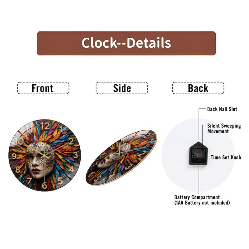 Horloge murale 12 po