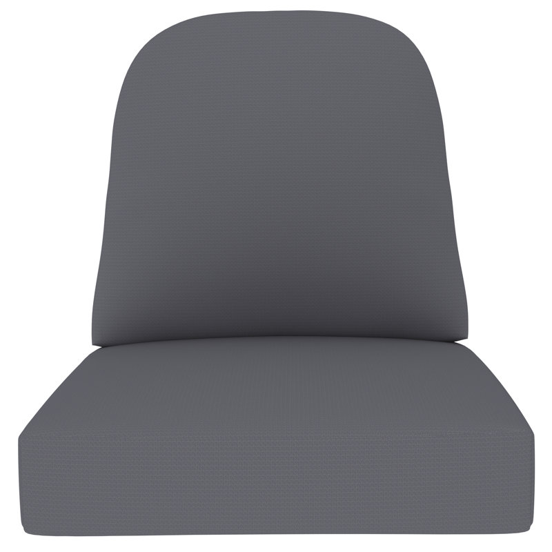 Covers&All 5" Outdoor Seat / Back Cushion With Durable Cover Rite Fabr, Grey