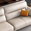 Canapé modulaire en cuir véritable blanc crème-270291978-270291988