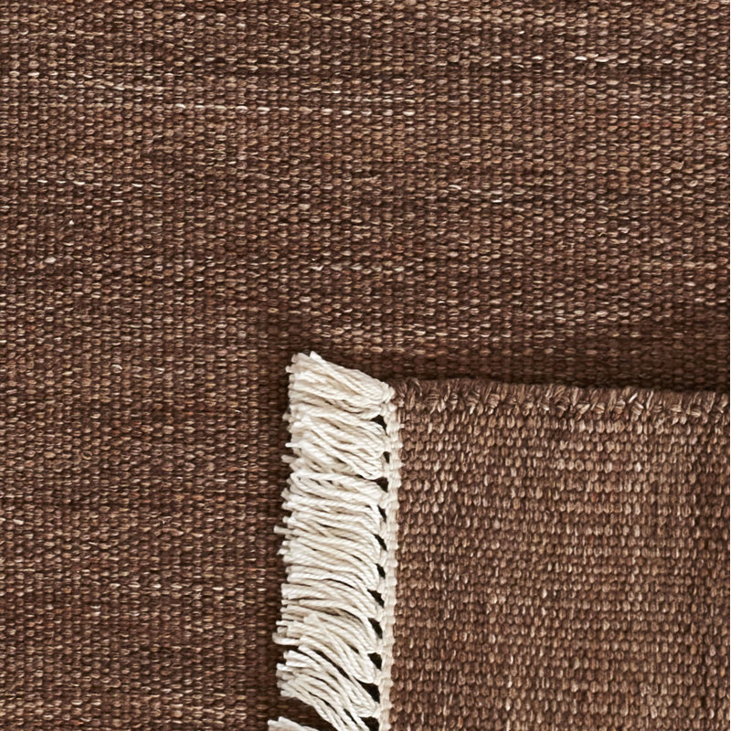 Cassandra Hand Woven Modern Indoor Outdoor Brown Rug, Runner 2'3" x 8'