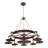 9 - Light Candle Style Pendant Vintage Industrial Cast Iron Gear Chandelier