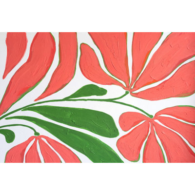 White Background Wallpaper Floral Removable Wall Decor