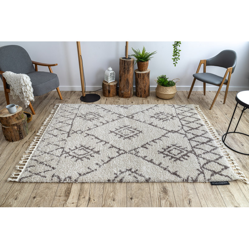 Berber Geometric Area Rug, Rectangle 200 x 290cm