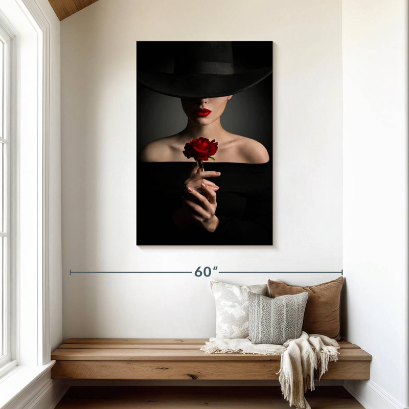 Woman In Black, 45" H x 30" W