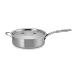 Le Creuset Essential Stainless Steel Sauté Pan, 4.6 Qt.