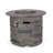 Outdoor 32-inch round propane fire pit