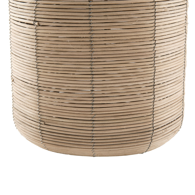 Northport Table Lamp, 20.5" H x 12.5" W x 12.5" D, Natural Rattan
