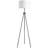 59.75" Tripod Floor Lamp With Pull Chain Standing, Fabric Lampshade E26 Lamp Holder Steel For Living Room, Bedroom, Office, Black