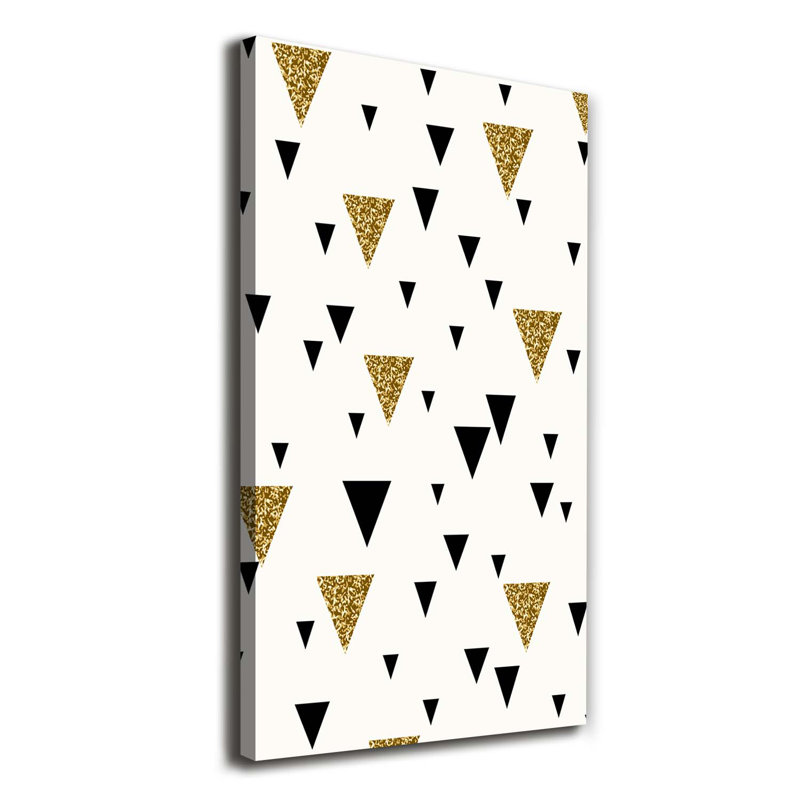Triangles Background - Wrapped Canvas Print