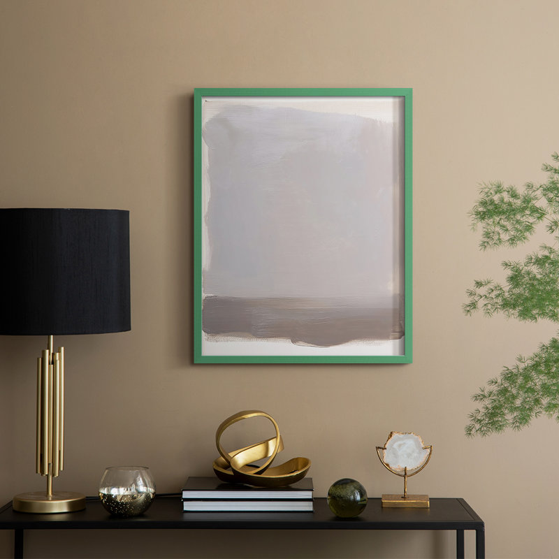Série ABSTRACT DCCXLIV, reproduction encadrée - bois massif, H 11 po x l 9 po, Vert