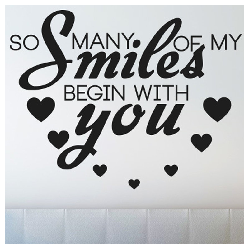 Wall Decal, Black, Medium